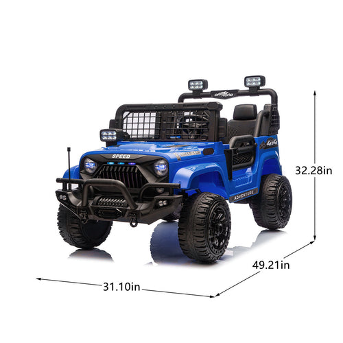 24V Two-seater Kids Ride On Electric Truck Car W Parents