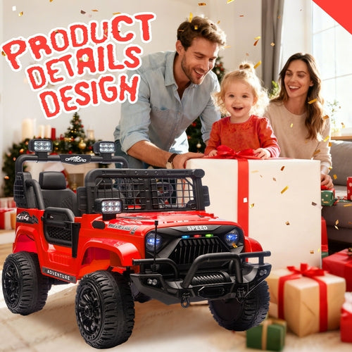 24V Two-seater Kids Ride On Electric Truck Car W Parents